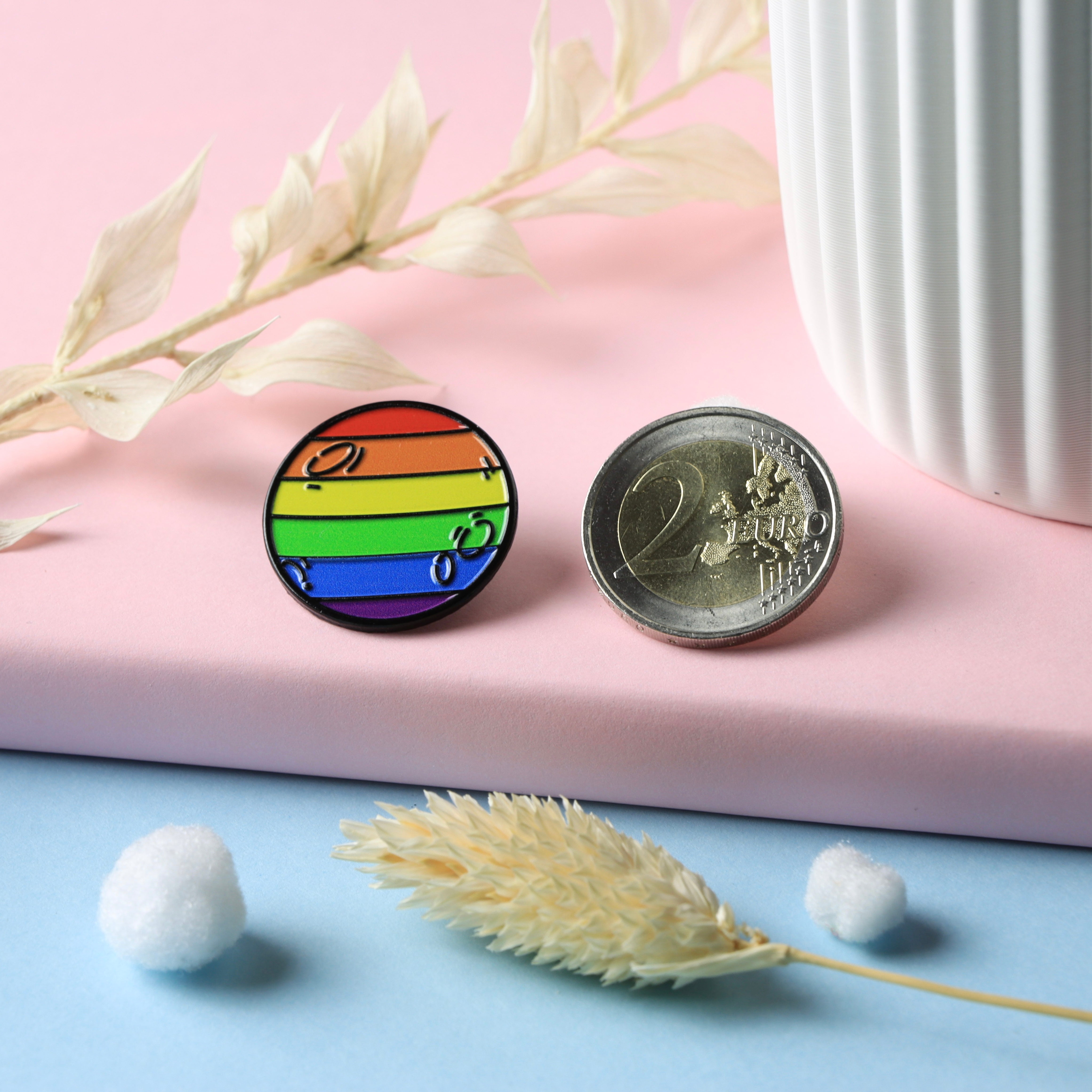 Regenbogen Planet Pin