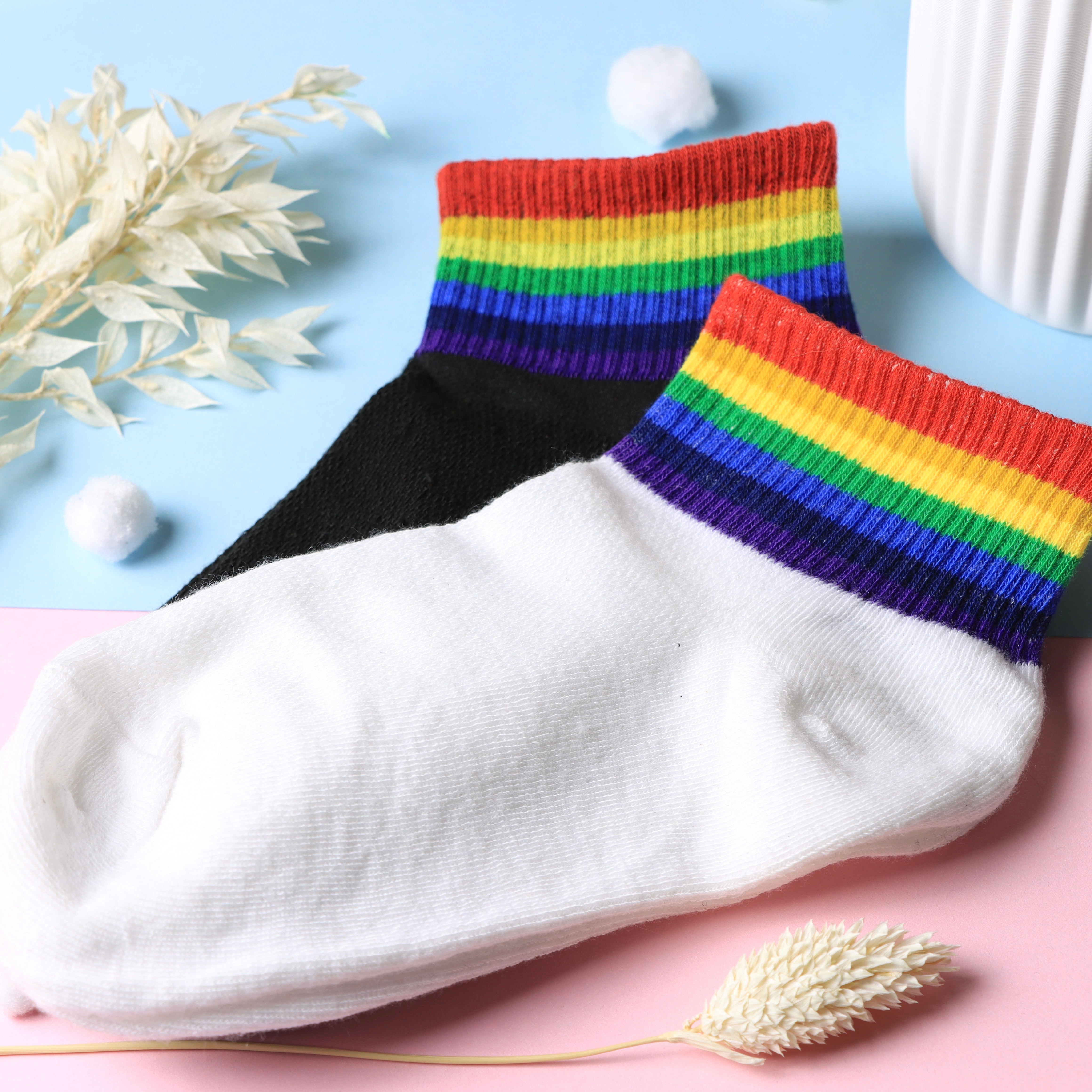 Regenbogen Socken