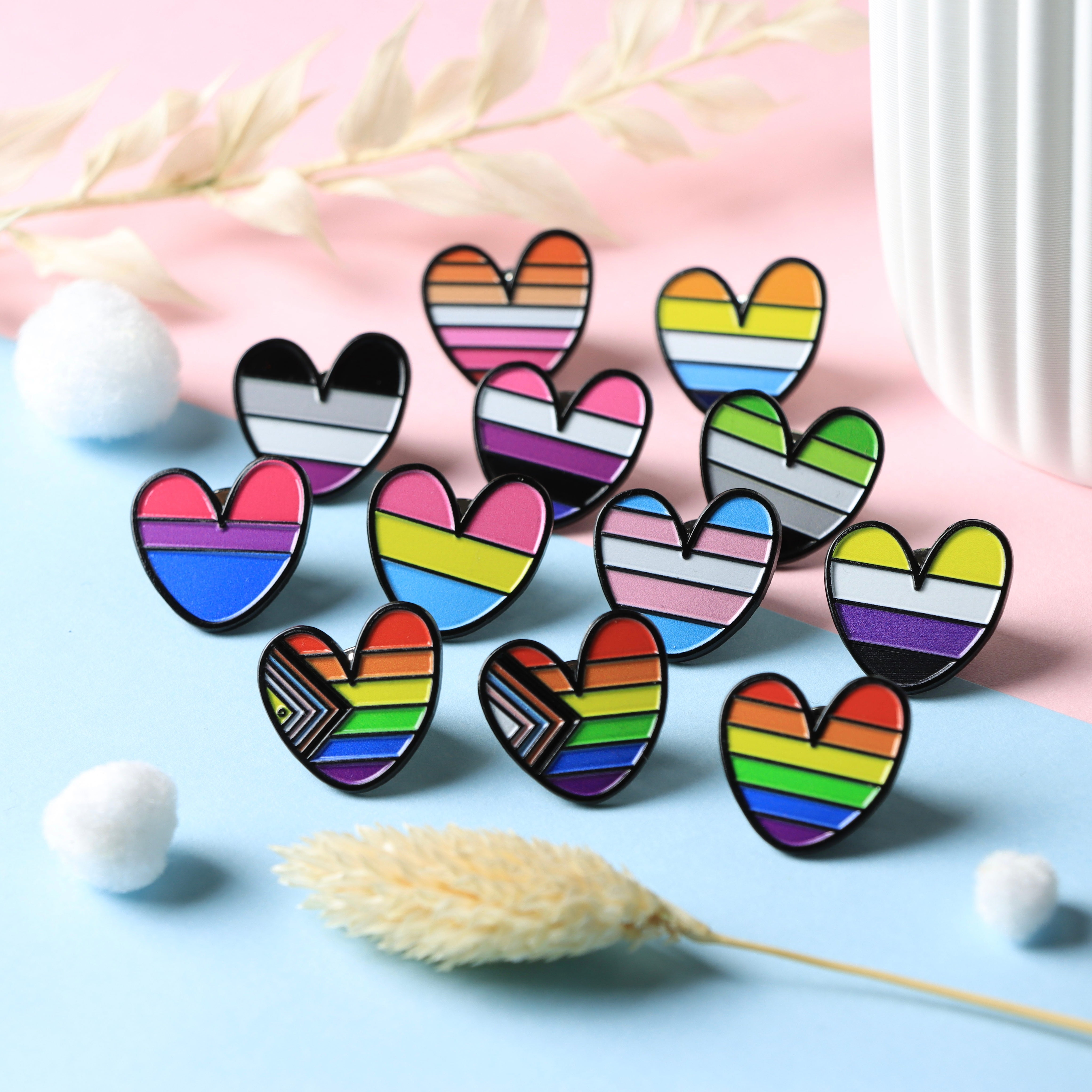 Pride Herzen Pin Kollektion