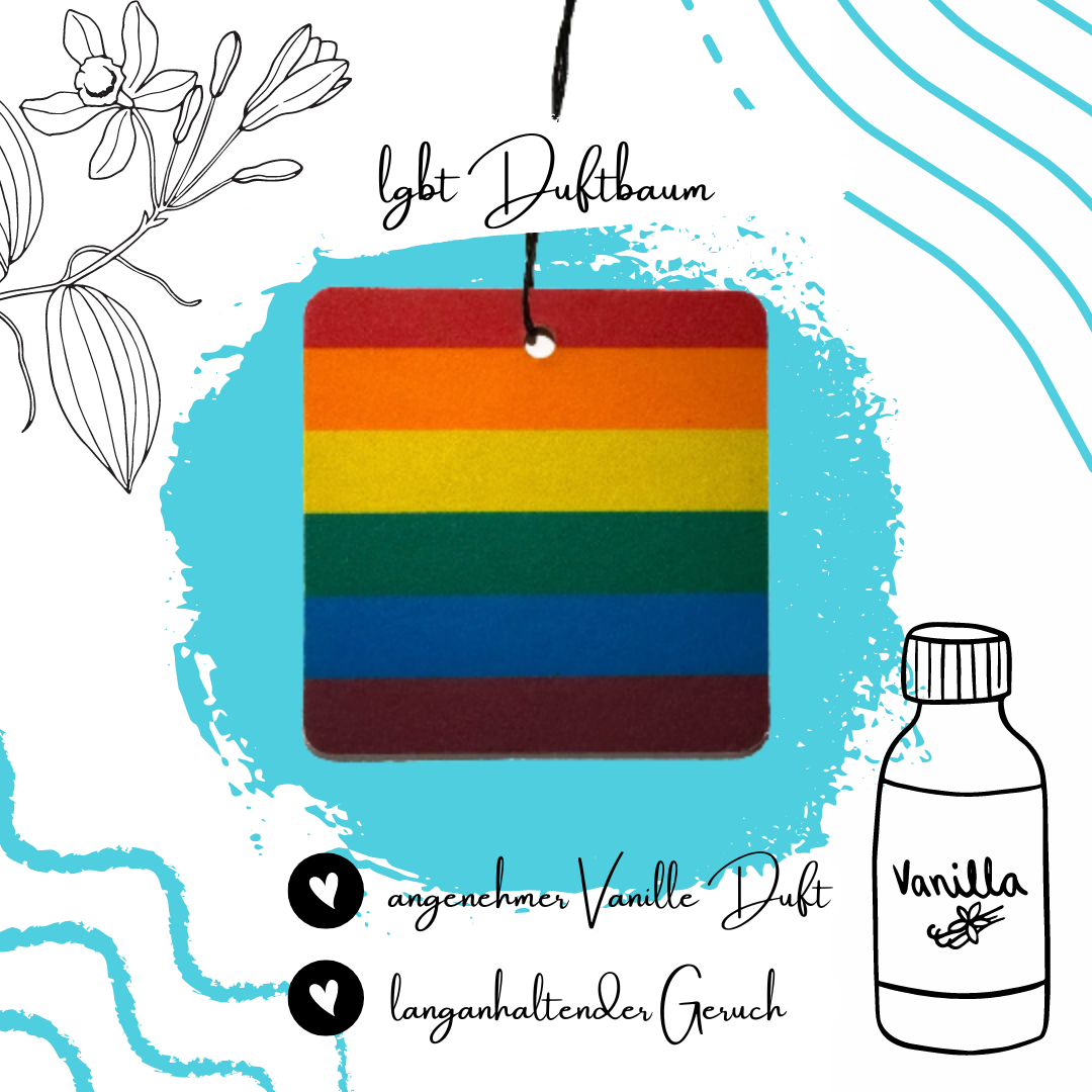 LGBT Flagge Duftbaum | Vanille